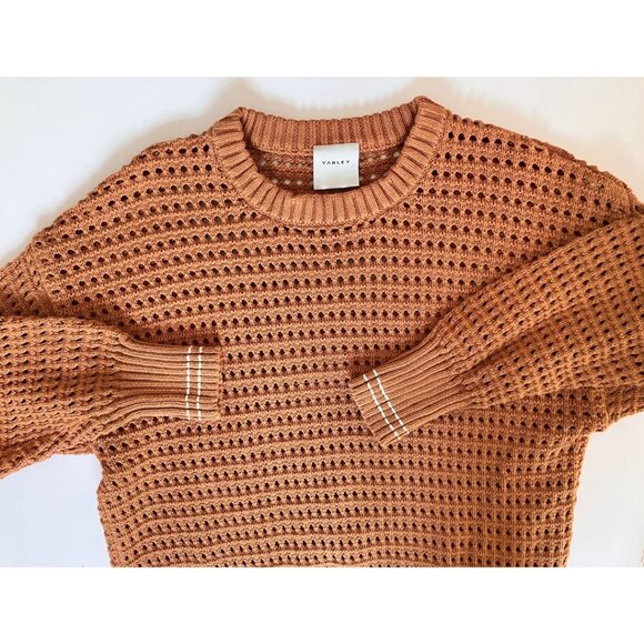 Varley Fox Knit Crew Sweater Almond Size Small - Picture 8 of 11